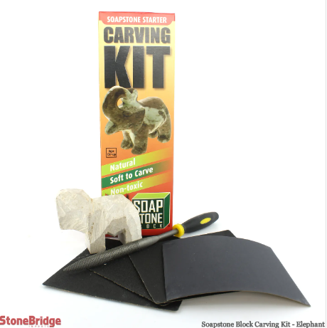 Soapstone Carving Kit - Elephant - The Compleat Sculptor